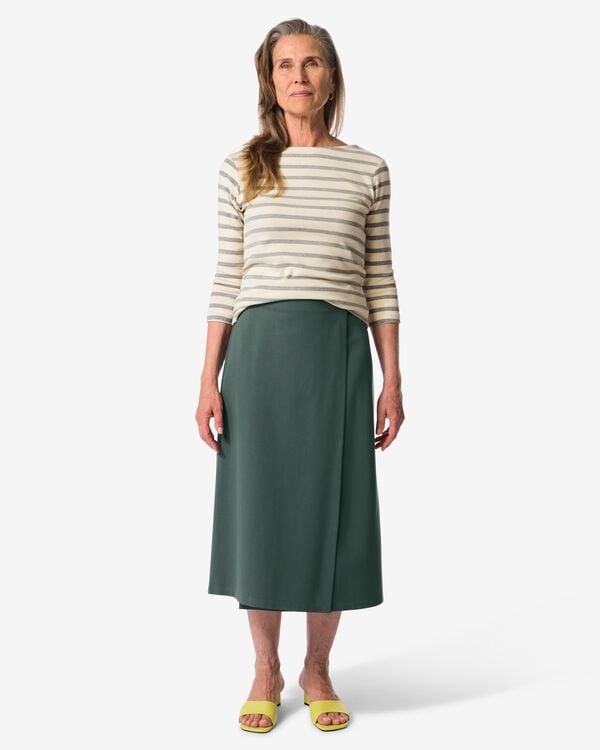 Damen-Wickelrock Ember dunkelgr&uuml;n dunkelgr&uuml;n - 36203250DARKGREEN - HEMA