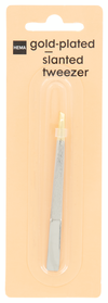 Pinzette mit vergoldeter, schräger Spitze - 11912002 - HEMA