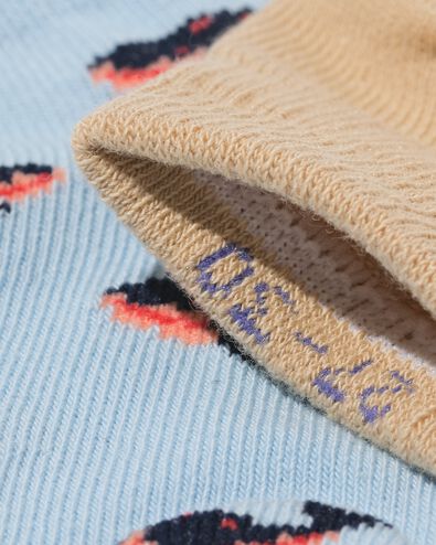 kinder enkelsokken zeedieren - 5 paar beige beige - 4320860BEIGE - HEMA