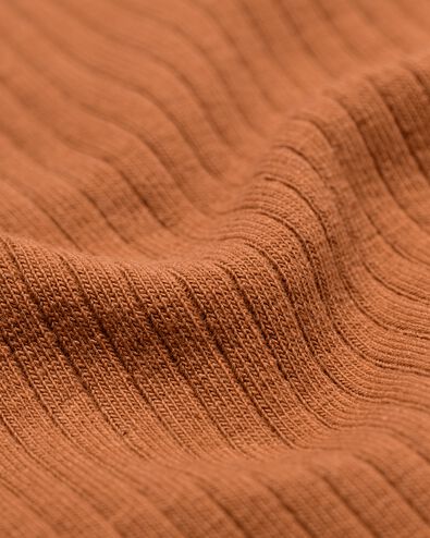 kinder T-shirt rib hond bruin bruin - 30859005BROWN - HEMA