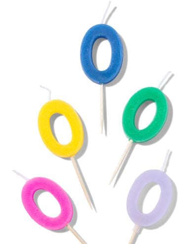 Bougie de g&acirc;teau chiffre 0 - 14250239 - HEMA