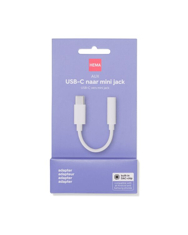 adaptateur USB-C vers jack 3,5&nbsp;mm - 39630161 - HEMA