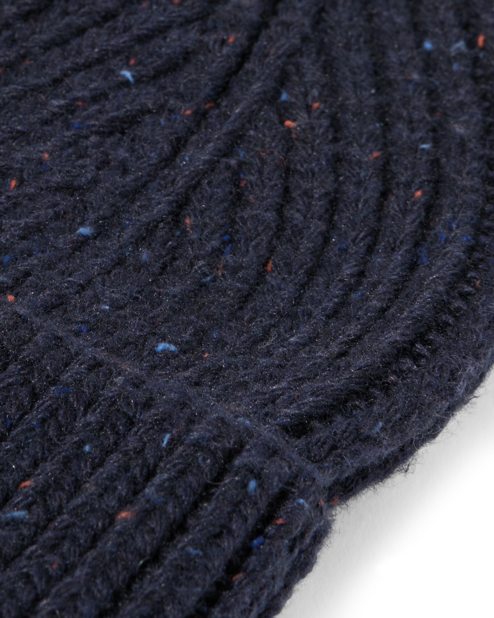 heren beanie donkerblauw - 16500024 - HEMA