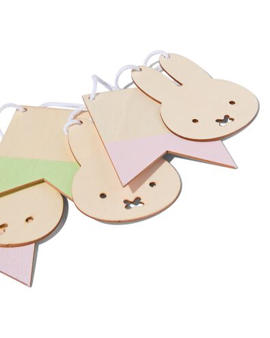 Miffy-Girlande, wiederverwendbar, Holz, 250 cm - 14210202 - HEMA