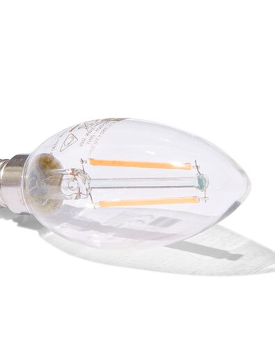 ampoule flamme LED transparente E14 2,9W 470 lm intensit&eacute; variable  - 20000054 - HEMA