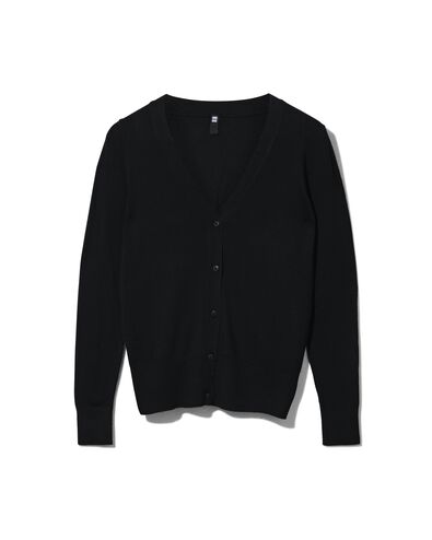 Damen-Cardigan schwarz schwarz - 1000023500 - HEMA