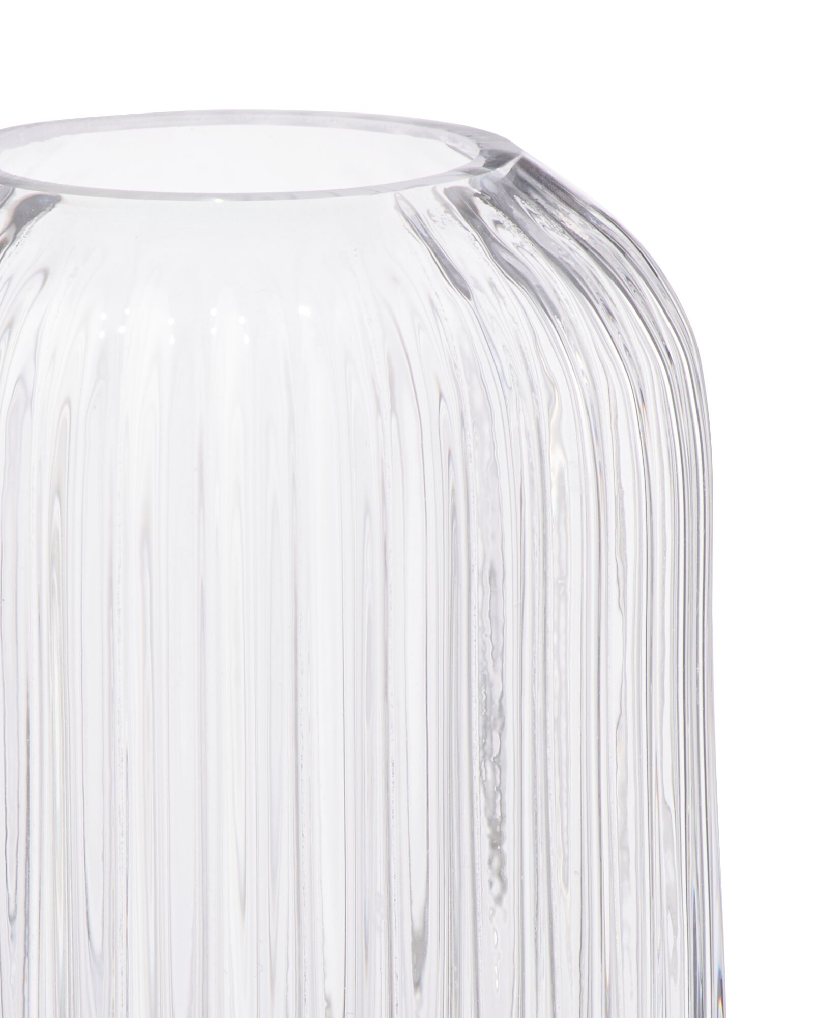 vase pour b&acirc;tonnets parfum&eacute;s ⌀5,5x11cm verre nervur&eacute; transparent - 13507515 - HEMA