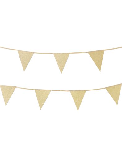 vlaggenlijn karton goud 4m - 14280215 - HEMA