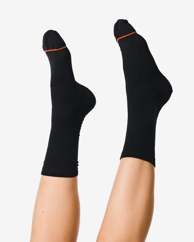 2-pak thermo sokken zwart zwart - 1000001720 - HEMA