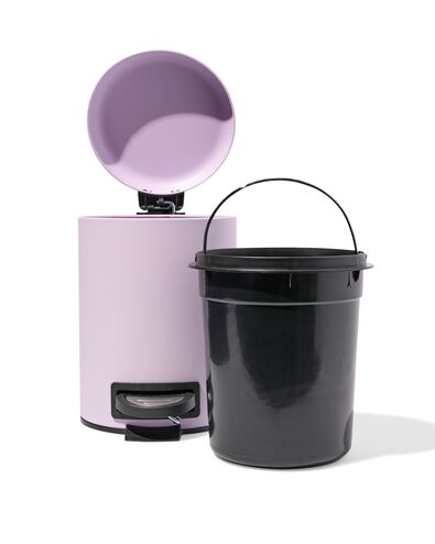 poubelle &agrave; p&eacute;dale 3&thinsp;L lilas - 80330061 - HEMA