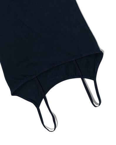 d&eacute;bardeur femme coton &agrave; bretelles spaghetti bleu fonc&eacute; - 1000021800 - HEMA