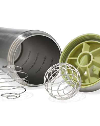 gobelet shaker 750 ml acier inoxydable vert m&eacute;tallique - 80650288 - HEMA