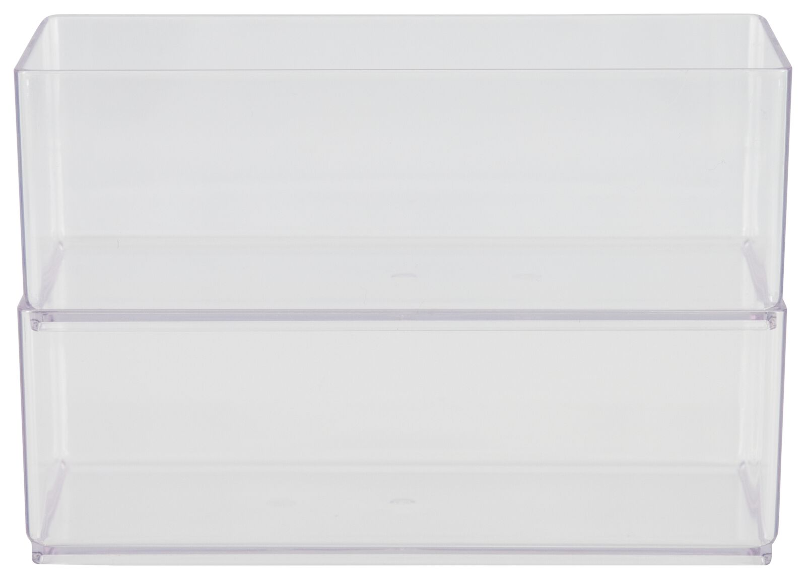 2 petits bacs transparents S - 39822140 - HEMA