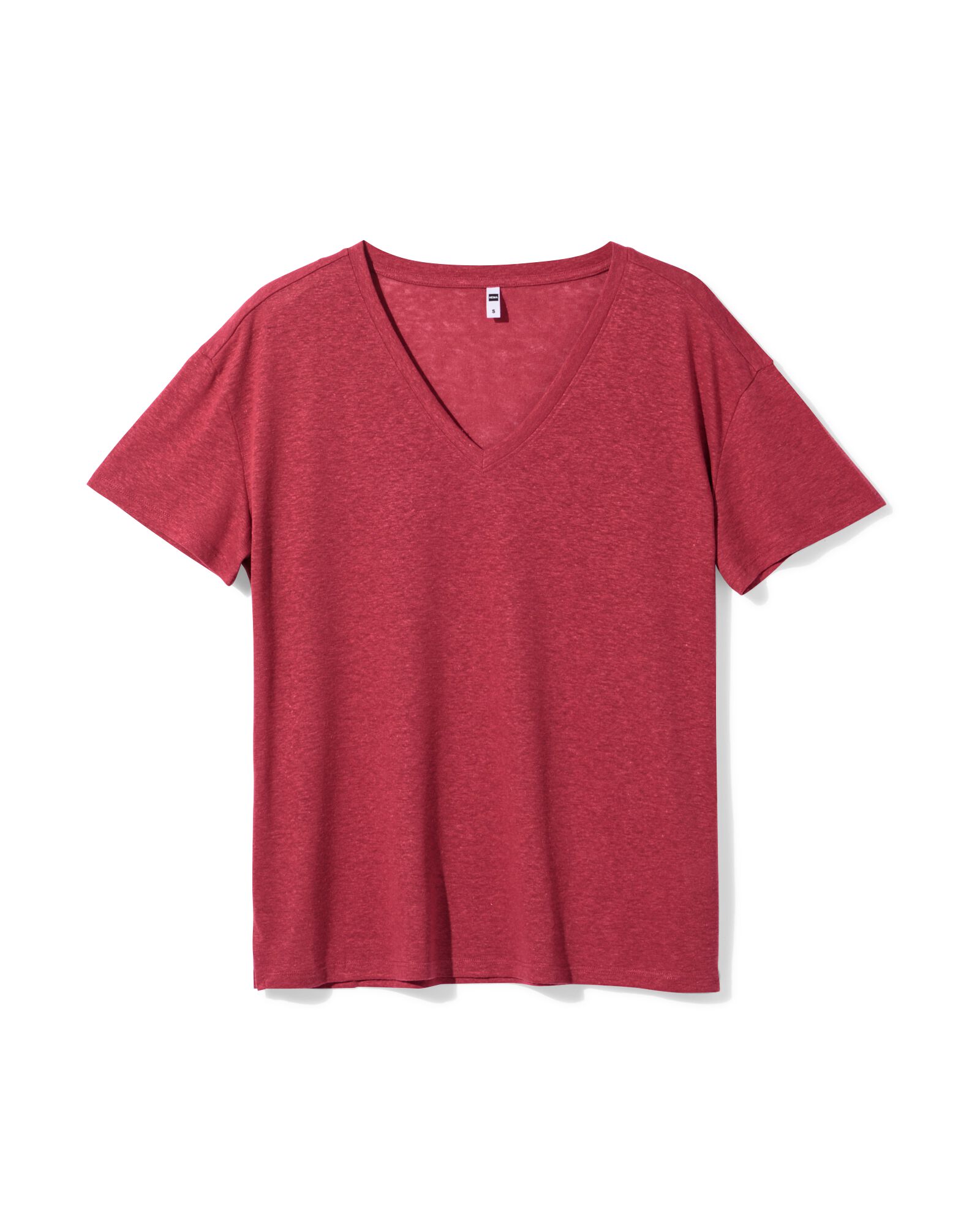 dames T-shirt Evie rood rood - 36209350RED - HEMA