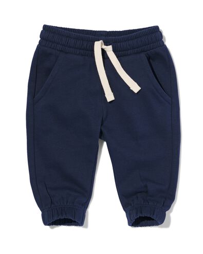 pantalon sweat bébé bleu foncé 80 - 33199744 - HEMA