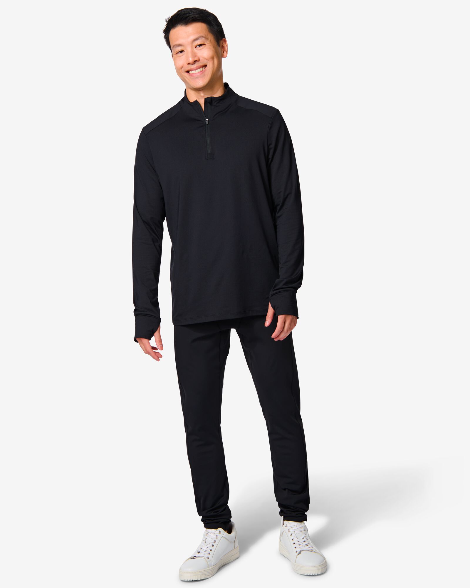 heren sportlegging zwart - 36090206BLACK - HEMA