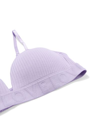 voorgevormde bh zonder beugel lavendel lavendel - 21900130LAVENDER - HEMA