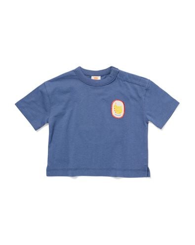 t-shirt b&eacute;b&eacute; jersey bleu bleu - 33187470BLUE - HEMA