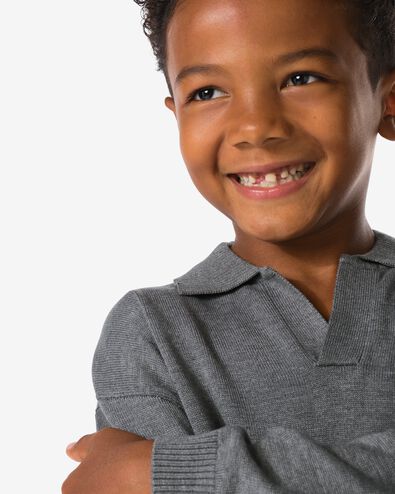 pull enfant en maille fine  gris fonc&eacute; - 30704848DARKGREY - HEMA