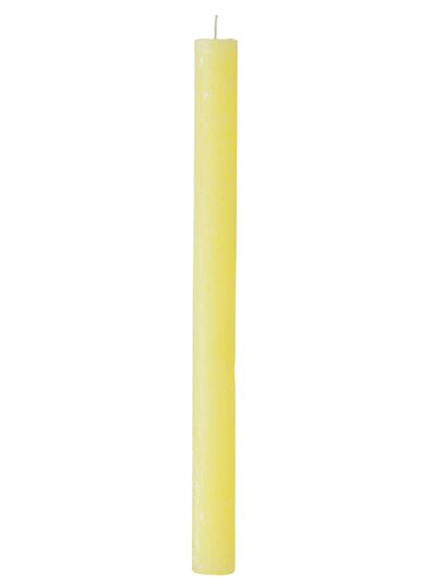 bougies rustiques jaune - 1000015374 - HEMA