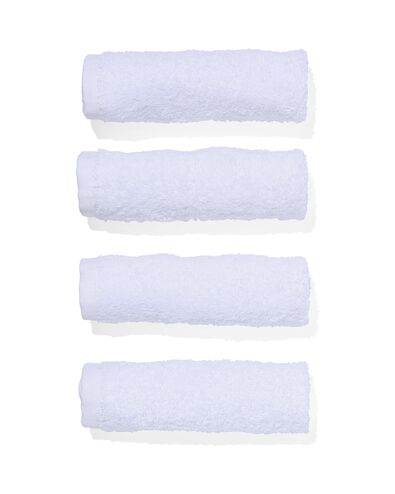 4 serviettes pour le visage 30x30 blanches - - qualit&eacute; &eacute;paisse blanc d&eacute;barbouillettes 30 x 30 - 5200235 - HEMA