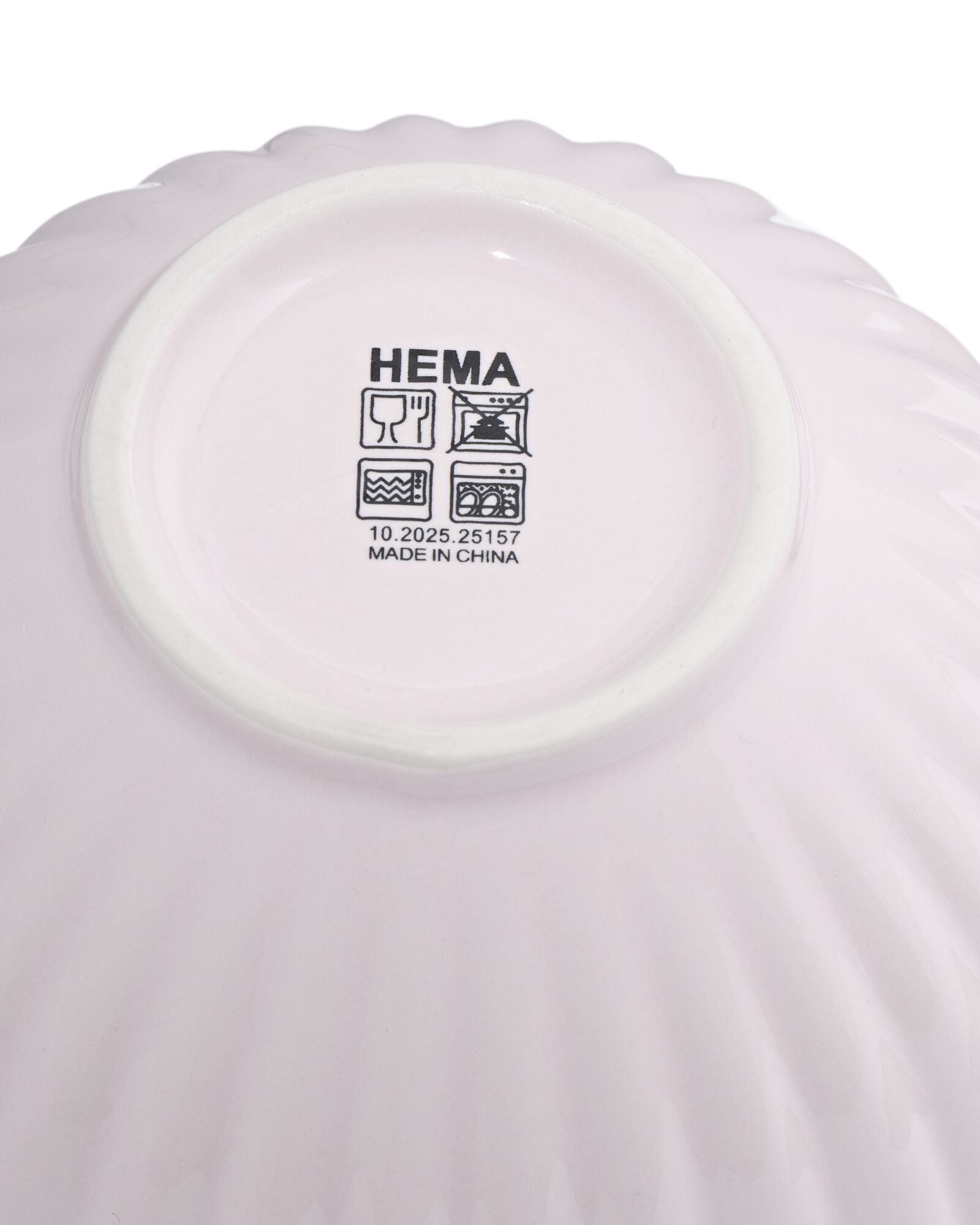 Sch&auml;lchen ⌀ 12 cm, Steingut, Blume, Rosa - 9650345 - HEMA