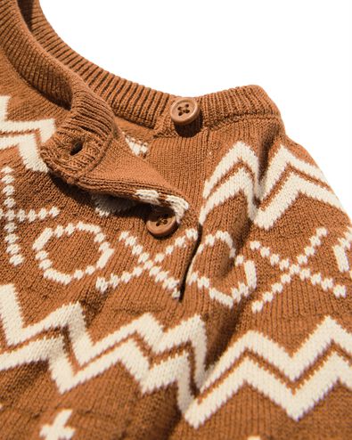 newborn trui nordic bruin - 33434320BROWN - HEMA