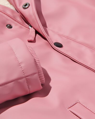 Kinder-Jacke, PU, mit Kapuze altrosa - 1000032495 - HEMA