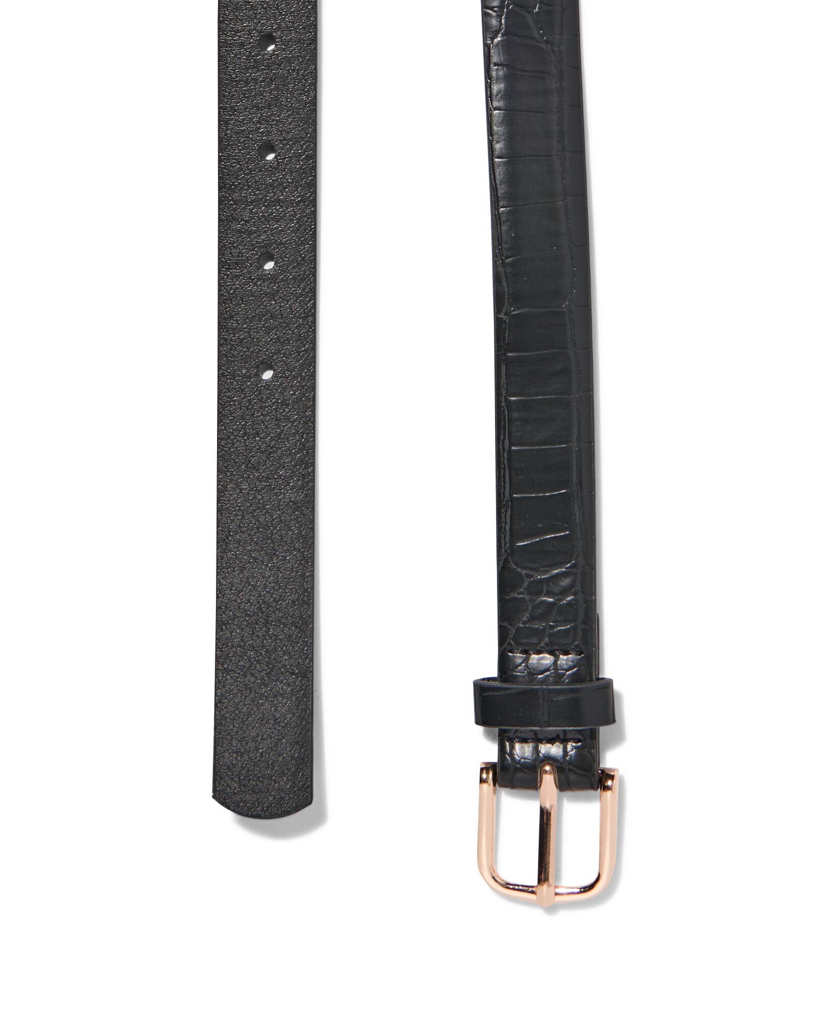 dames riem met dierenprint 2.3cm zwart zwart - 1000029988 - HEMA