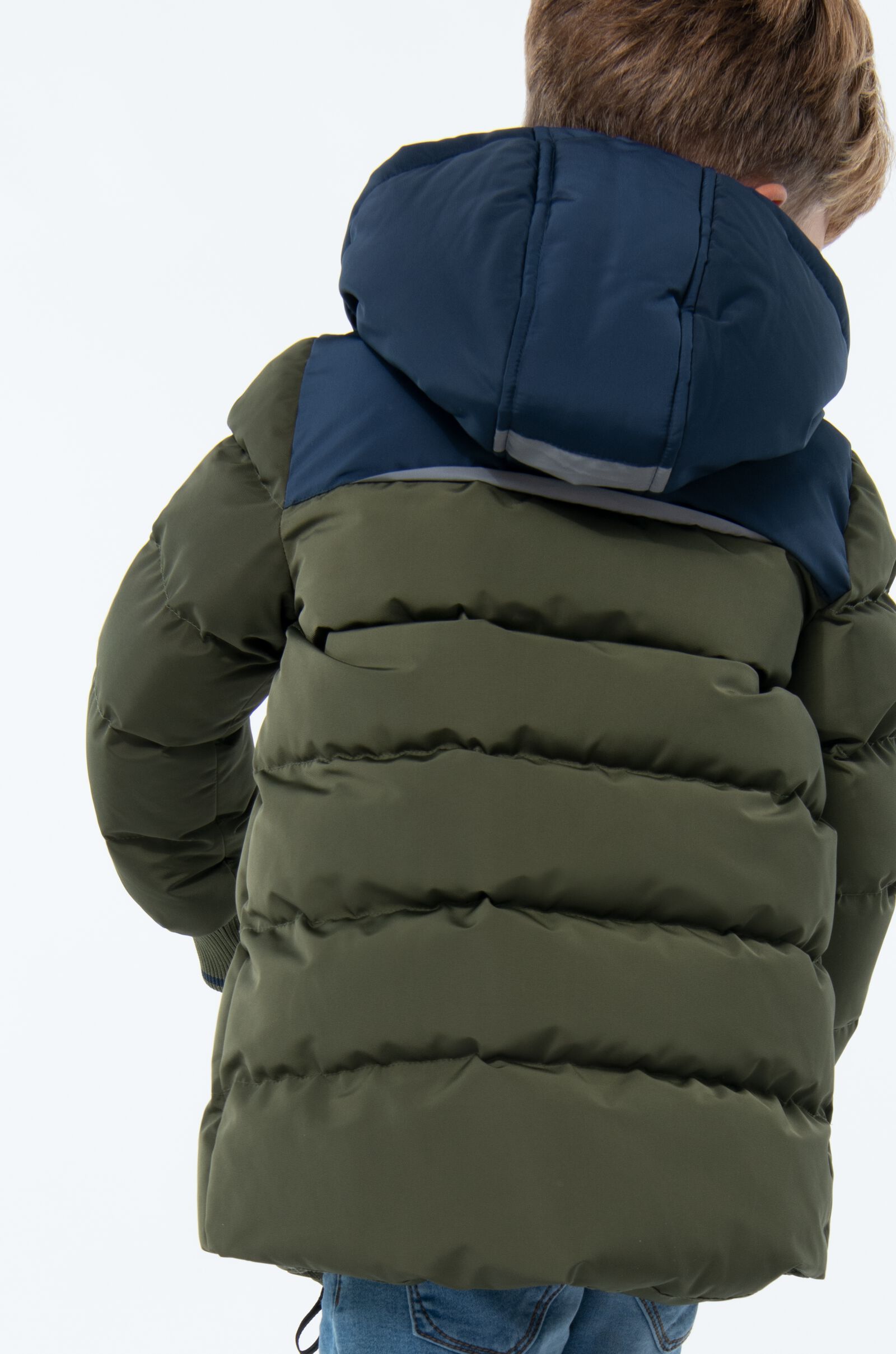 kinderjas met capuchon groen - 1000028884 - HEMA