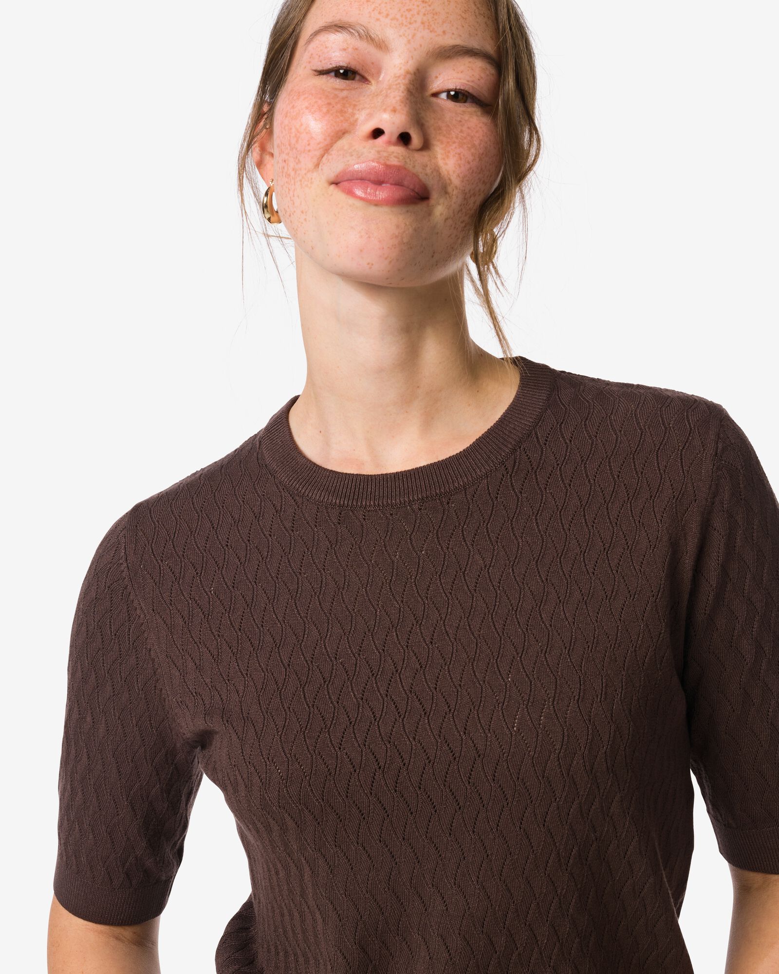 Damen-Pullover Fally, Feinstrick braun - 36207850BROWN - HEMA