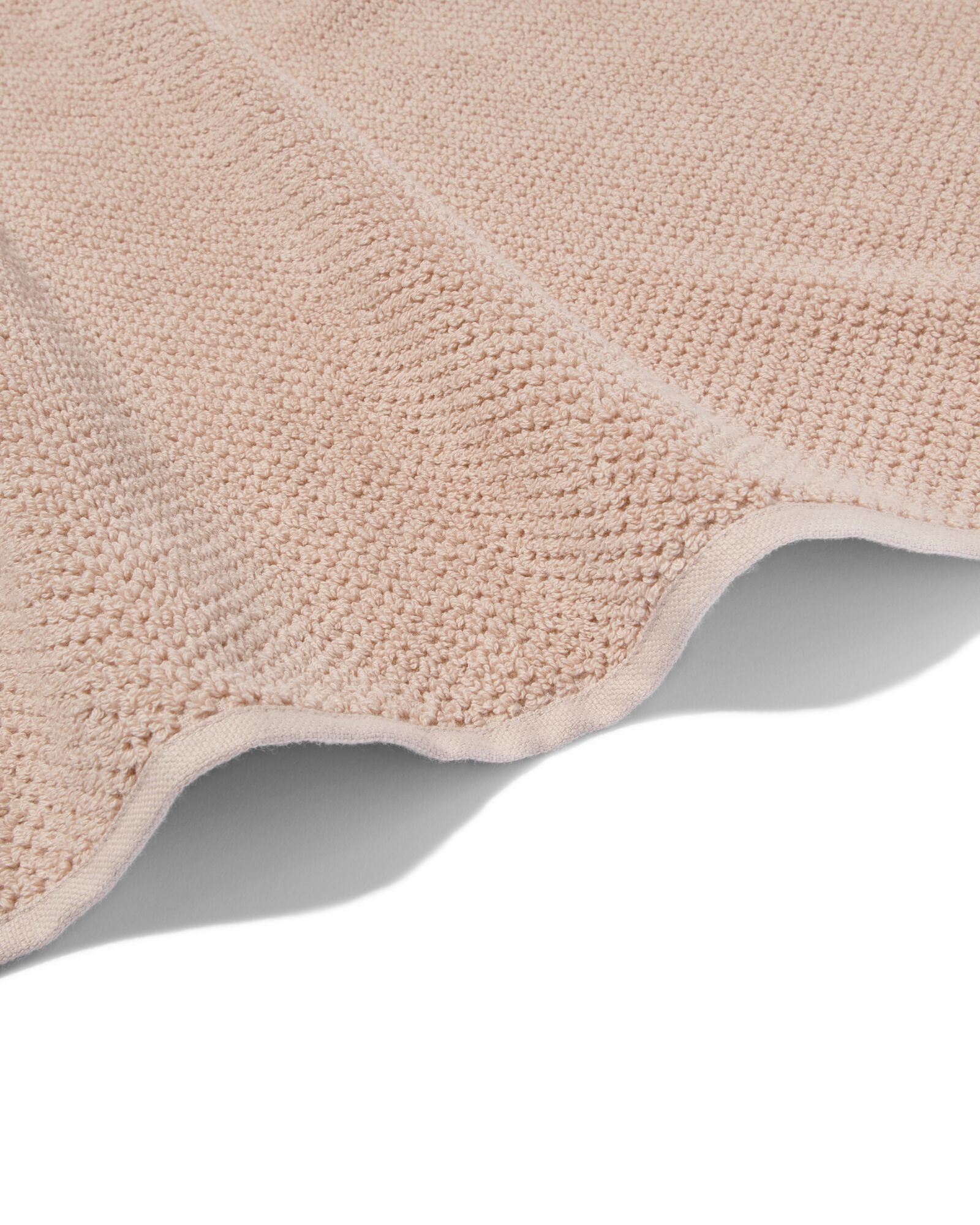 handdoek zware kwaliteit - rijstkorrel beige zand zand - 1000032601 - HEMA