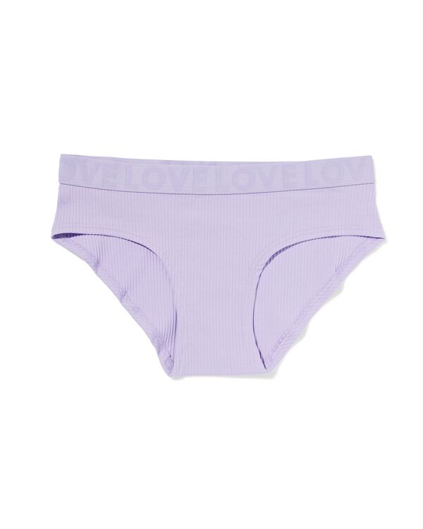 culotte hipster femme en coton lavande lavande - 21900160LAVENDER - HEMA