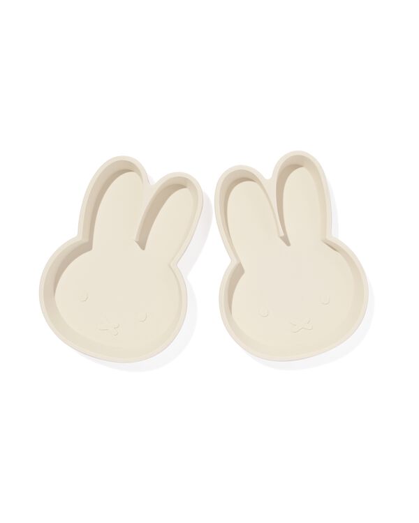 assiettes Miffy en silicone - lot de 2 - 14250161 - HEMA