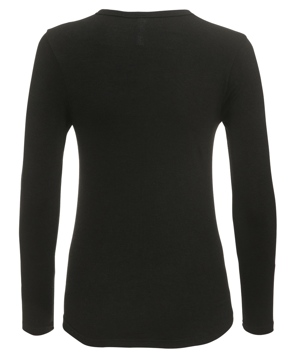 Damen-Thermoshirt schwarz schwarz - 1000002186 - HEMA