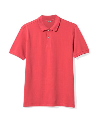 polo homme rouge - 2140360RED - HEMA