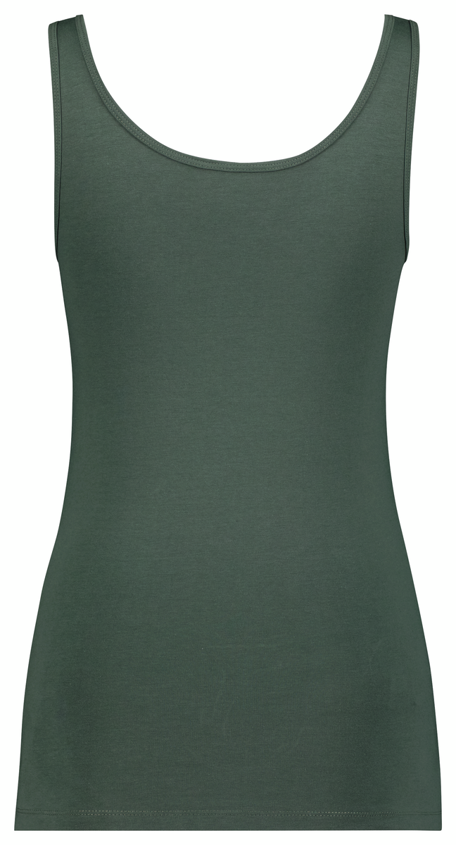 dames hemd katoen/stretch groen - 1000028559 - HEMA
