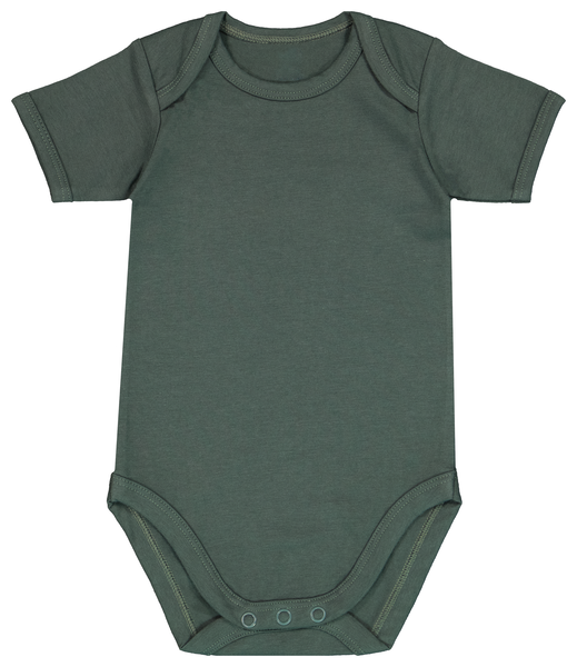 3er-Pack Baby-Bodys, mit Elasthan grün grün - 1000028696 - HEMA