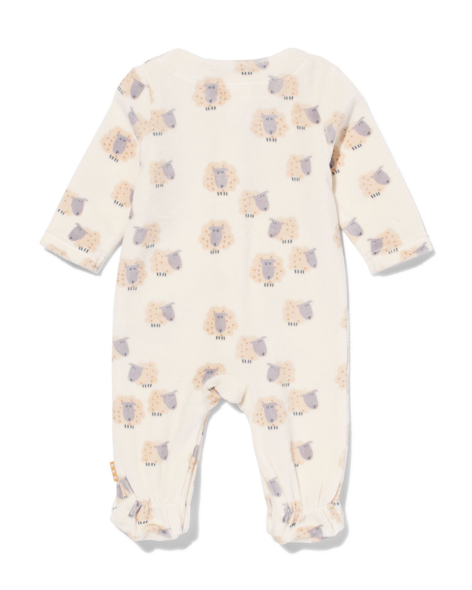 combinaison nouveau-n&eacute; velours blanc cass&eacute; - 33411520OFFWHITE - HEMA