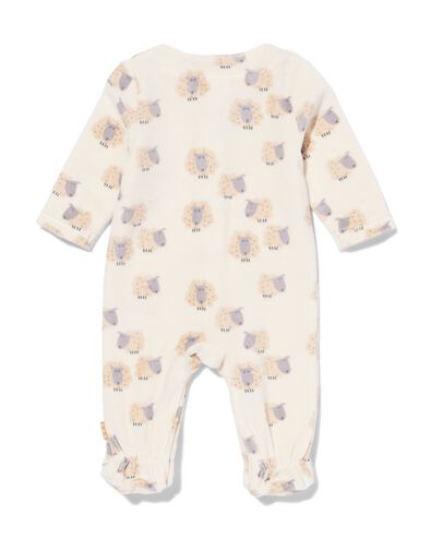 combinaison nouveau-n&eacute; velours blanc cass&eacute; - 33411520OFFWHITE - HEMA