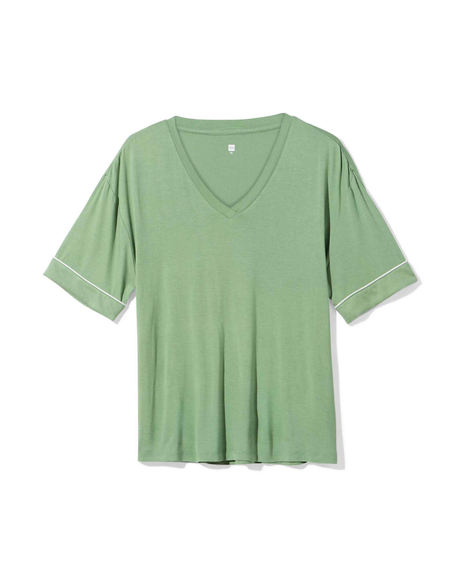 damespyjamatop jersey groen groen - 23400715GREEN - HEMA