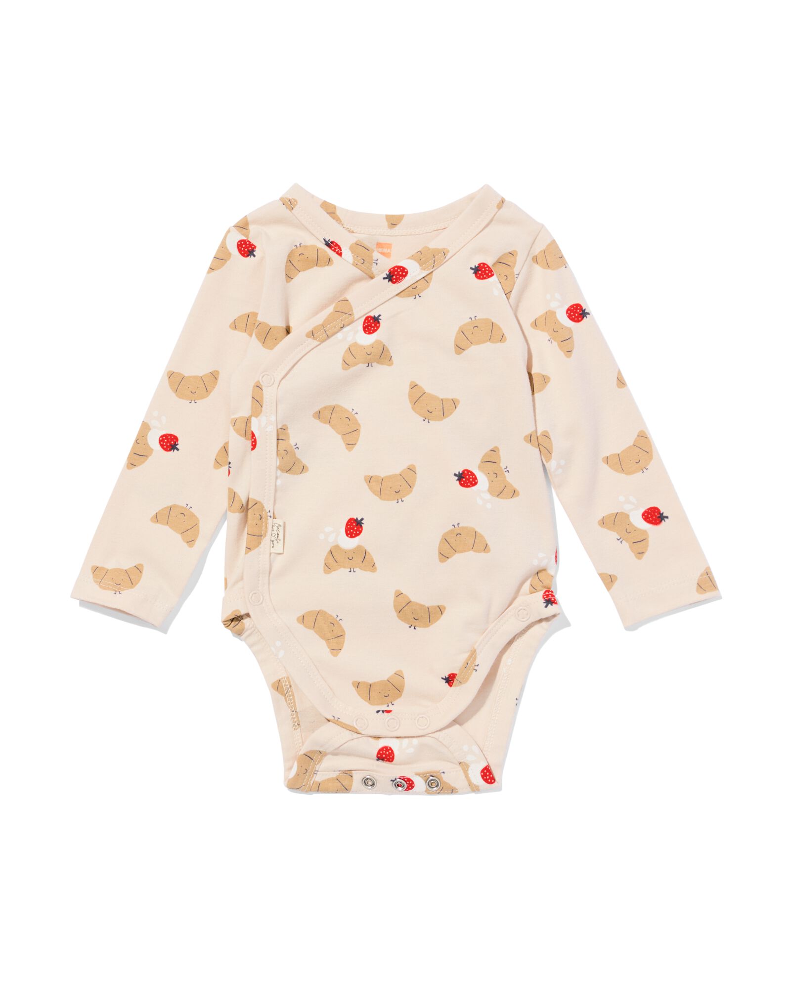 Mitwachsender Newborn-Wickelstrampler ecru ecru - 33447320ECRU - HEMA