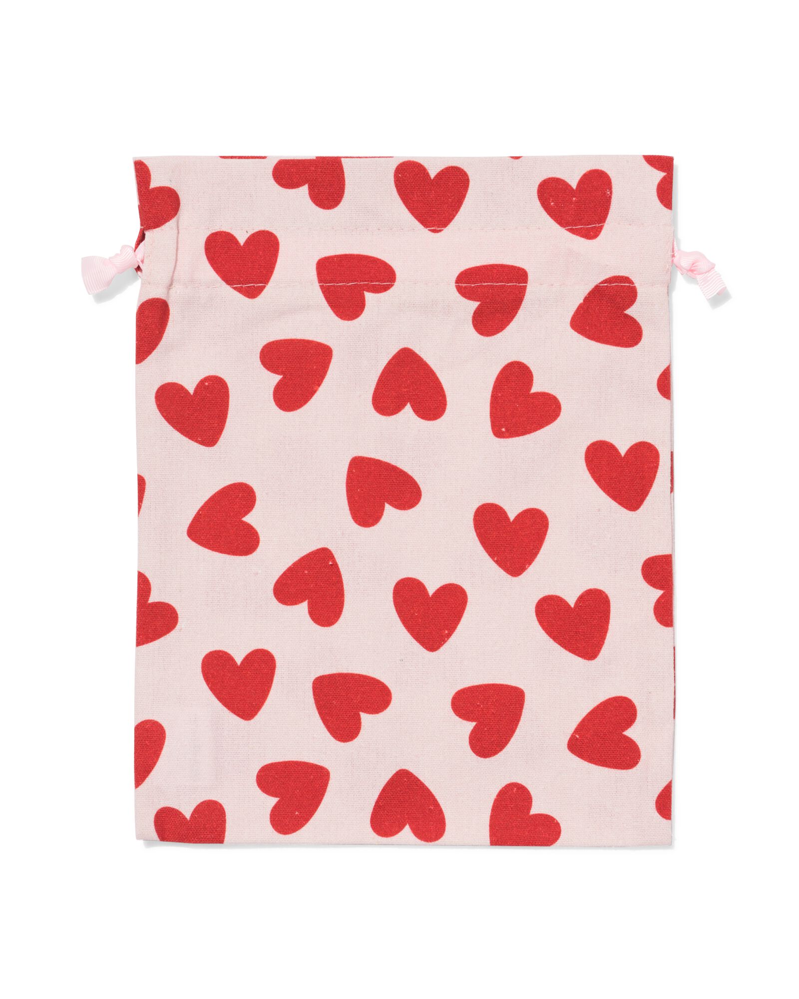 cadeauzakje M stof hart - 14700598 - HEMA