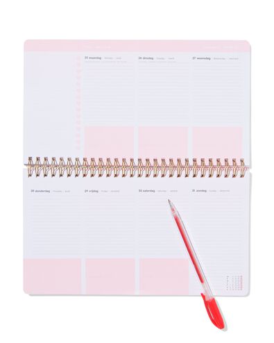 agenda 2026 horizontal 24,5x13,5cm c&oelig;urs - 14500612 - HEMA