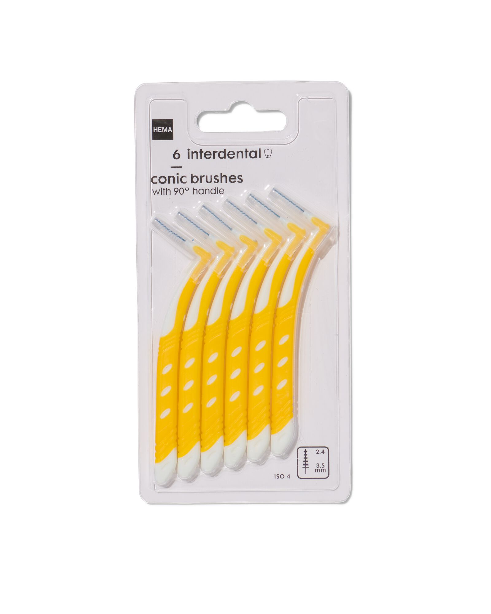 6er-Pack Interdentalbürsten, 2.4 – 3.5 mm - 11133385 - HEMA