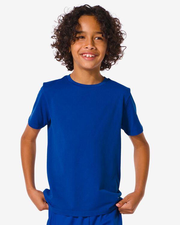 Kinder-Sportshirt, nahtlos knallblau knallblau - 36090257BRIGHTBLUE - HEMA