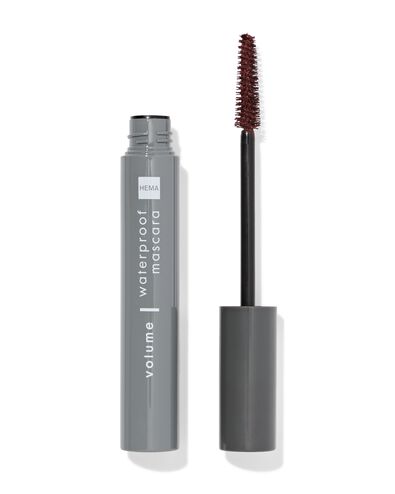 volume mascara waterproof rood - 11210255 - HEMA