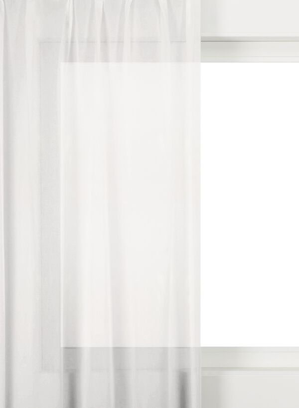 gordijnstof uni voile 220cm, recycled - 46021800 - HEMA
