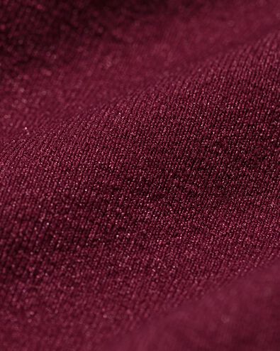 Damen-Hipster nahtlos aus Mikrofaser mit Spitze bordeauxrot - 19611534BURGUNDYRED - HEMA
