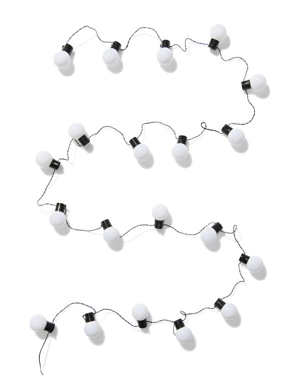 guirlande lumineuse solaire 7 m avec 20 lumi&egrave;res blanches pour l'ext&eacute;rieur - 41840300 - HEMA